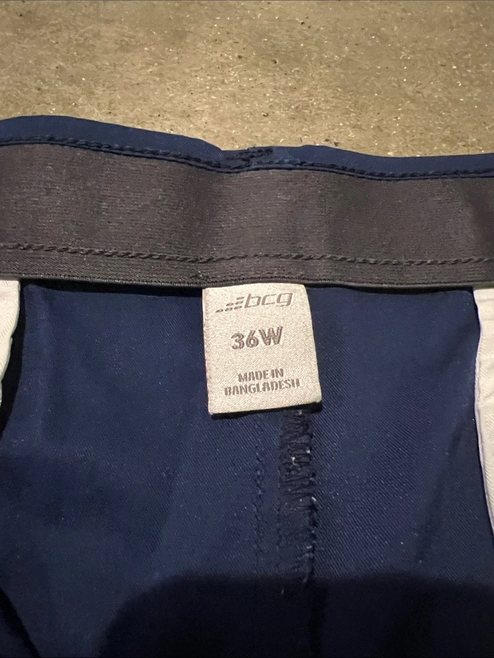 bcg Men's Navy Flat-Front Performance Shorts